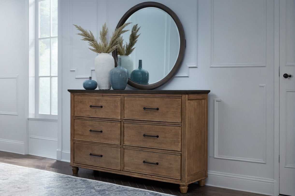Hartford Solid Wood 6-Drawer Dresser