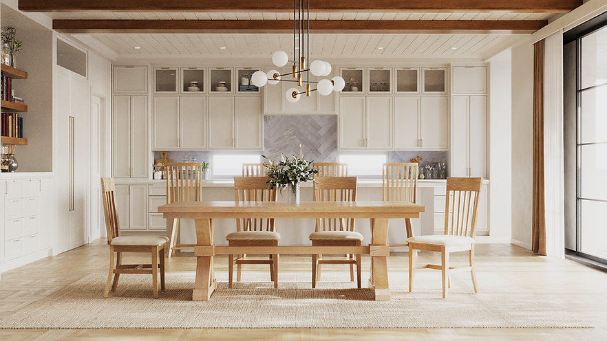 The Viking | Oak Trestle Dining Table