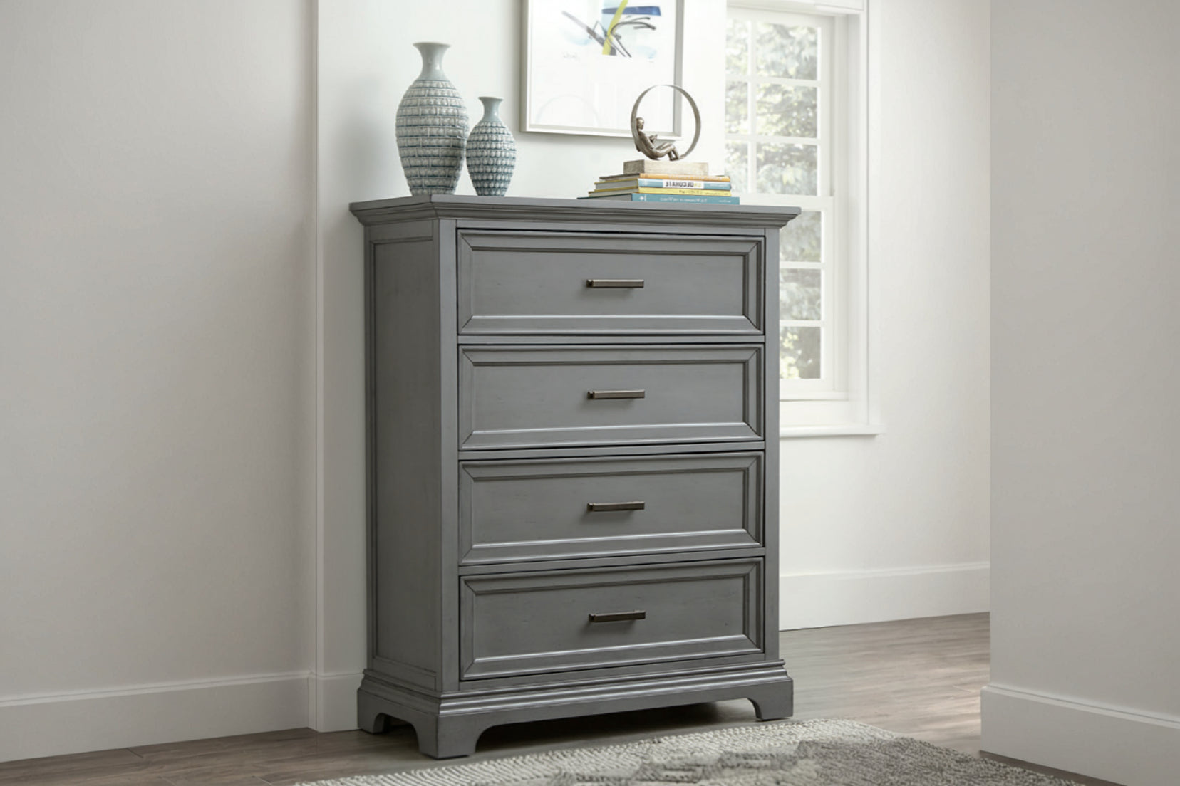 Dorset Solid Wood 4-Drawer Dresser