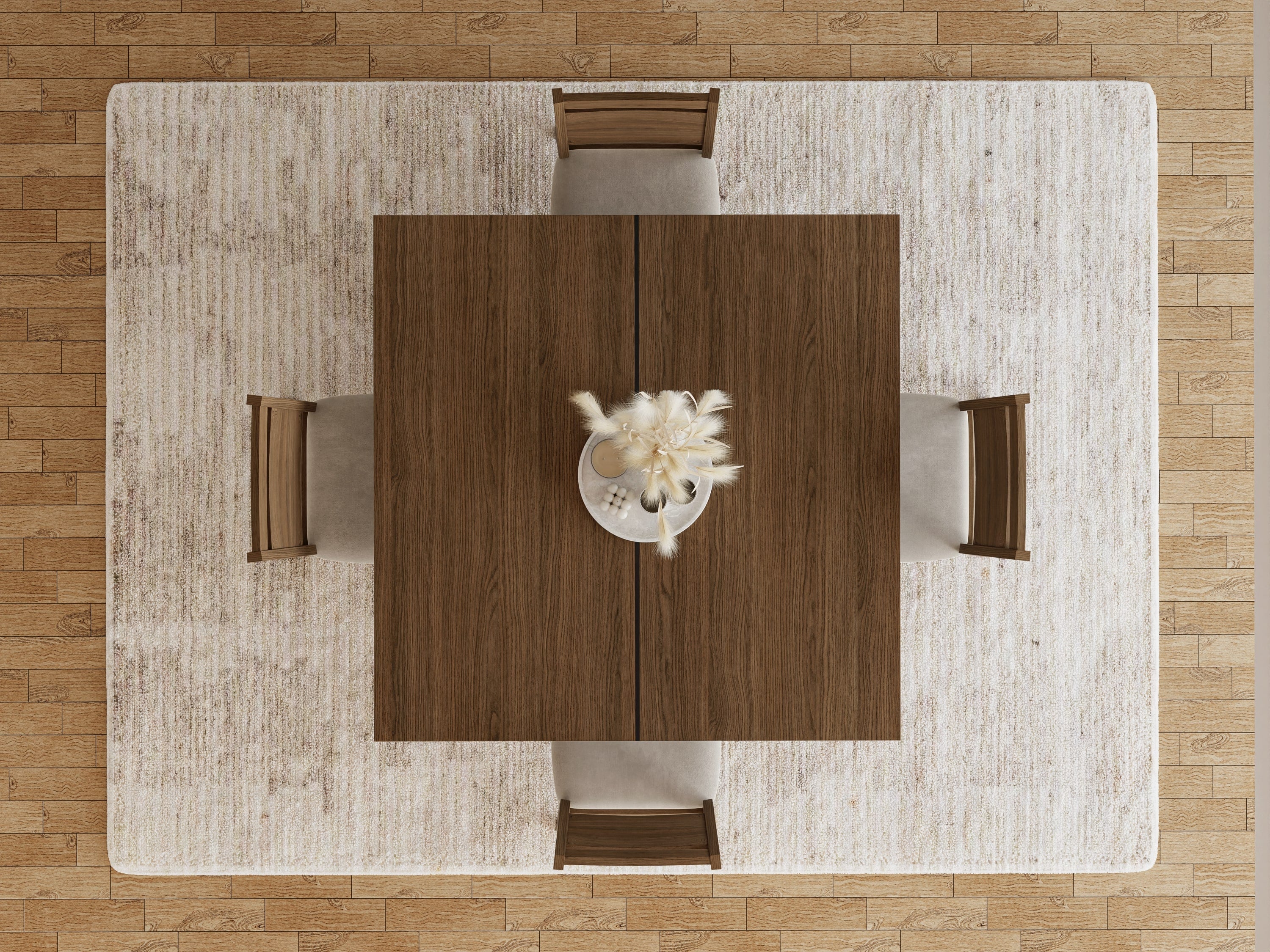 The Scholar | Modern Square Pedestal Dining Table