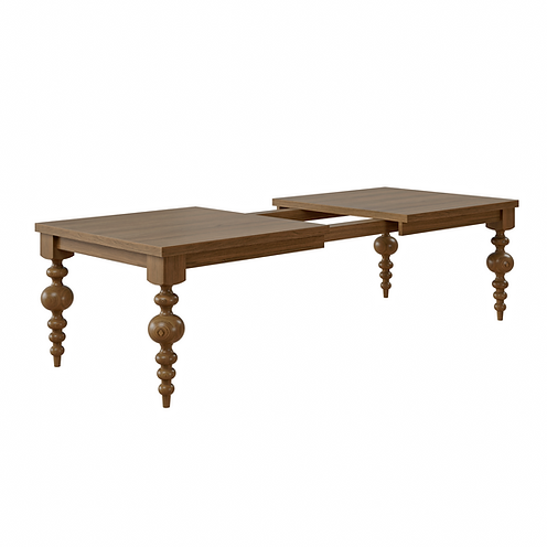 The Arcadia | Turned Leg Oak Dining Table (Extendable)