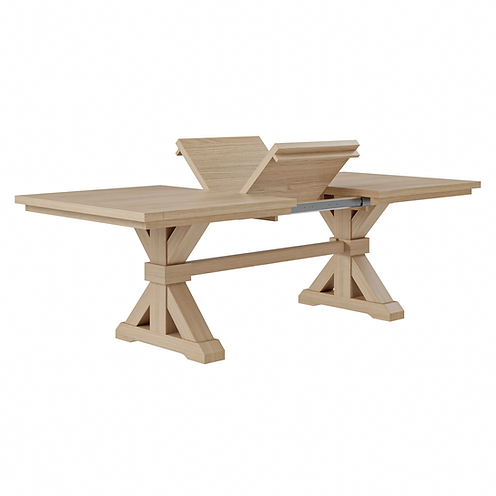 The Viking | Oak Trestle Dining Table (Extendable)