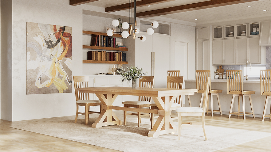 The Viking | Oak Trestle Dining Table