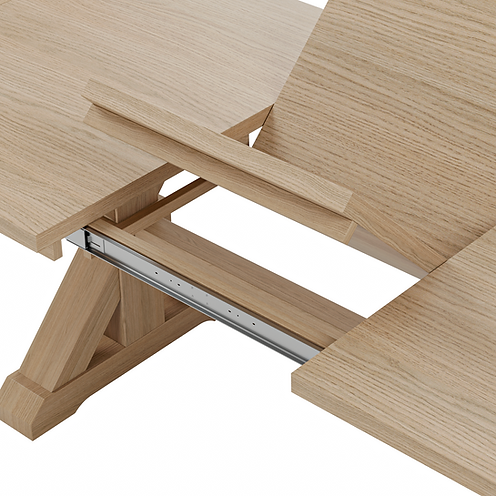 The Viking | Oak Trestle Dining Table (Extendable)