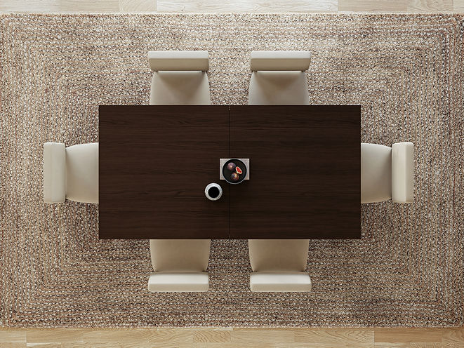 The Arcadia | Turned Leg Oak Dining Table (Extendable)