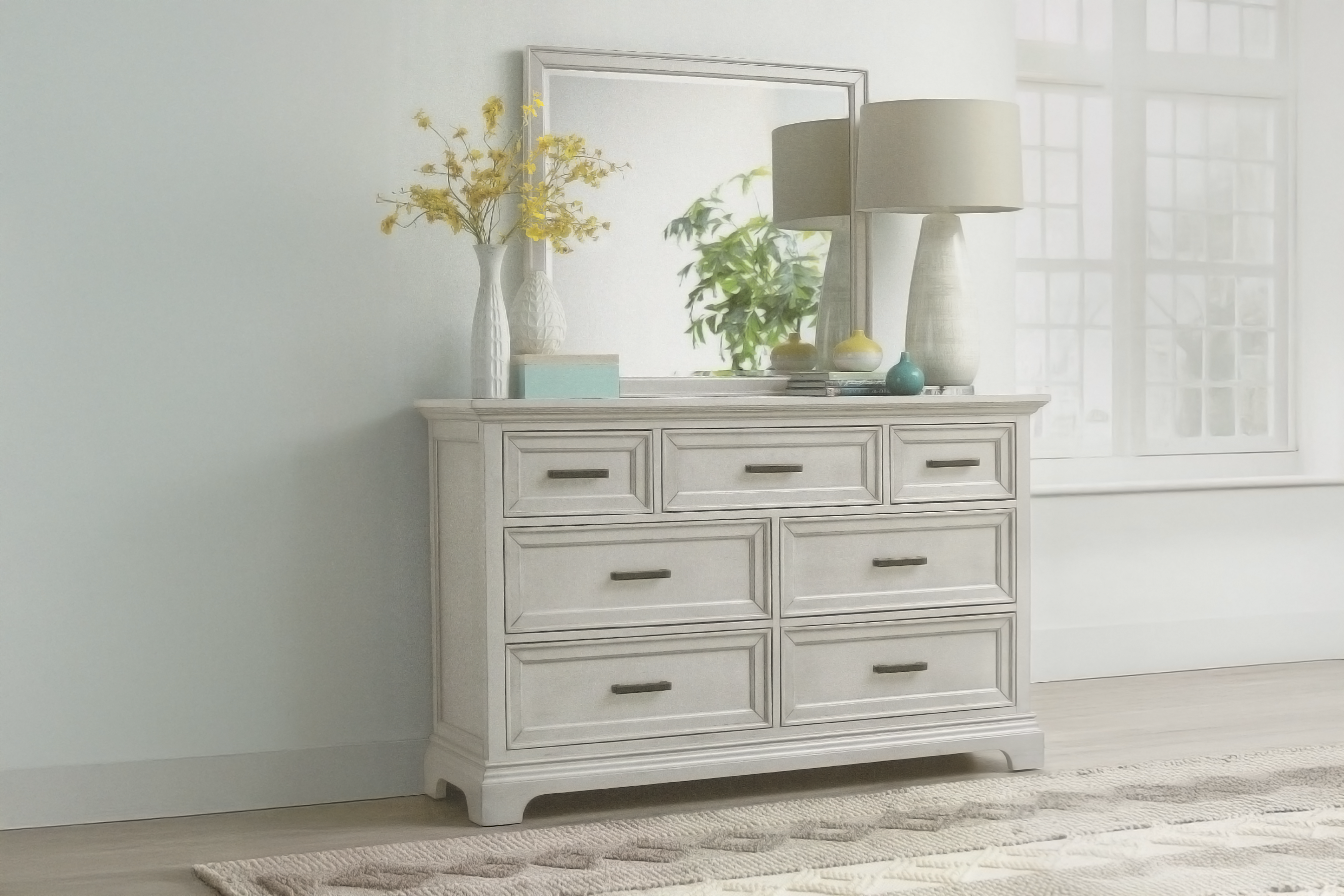Dorset Solid Wood 7-Drawer Dresser