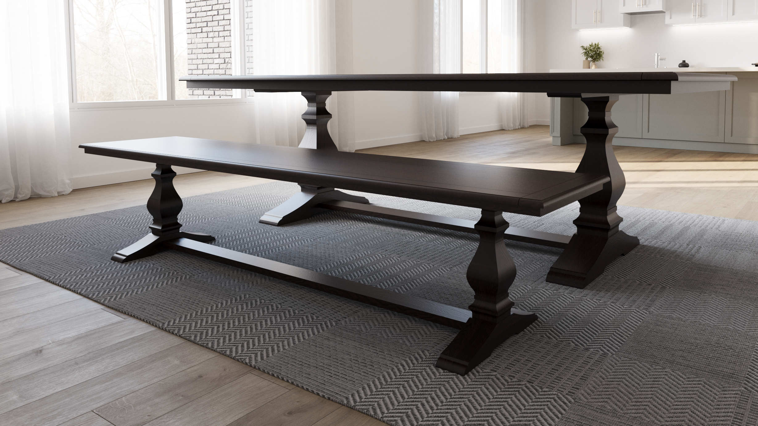 The Kensington | Oak Heirloom Bench