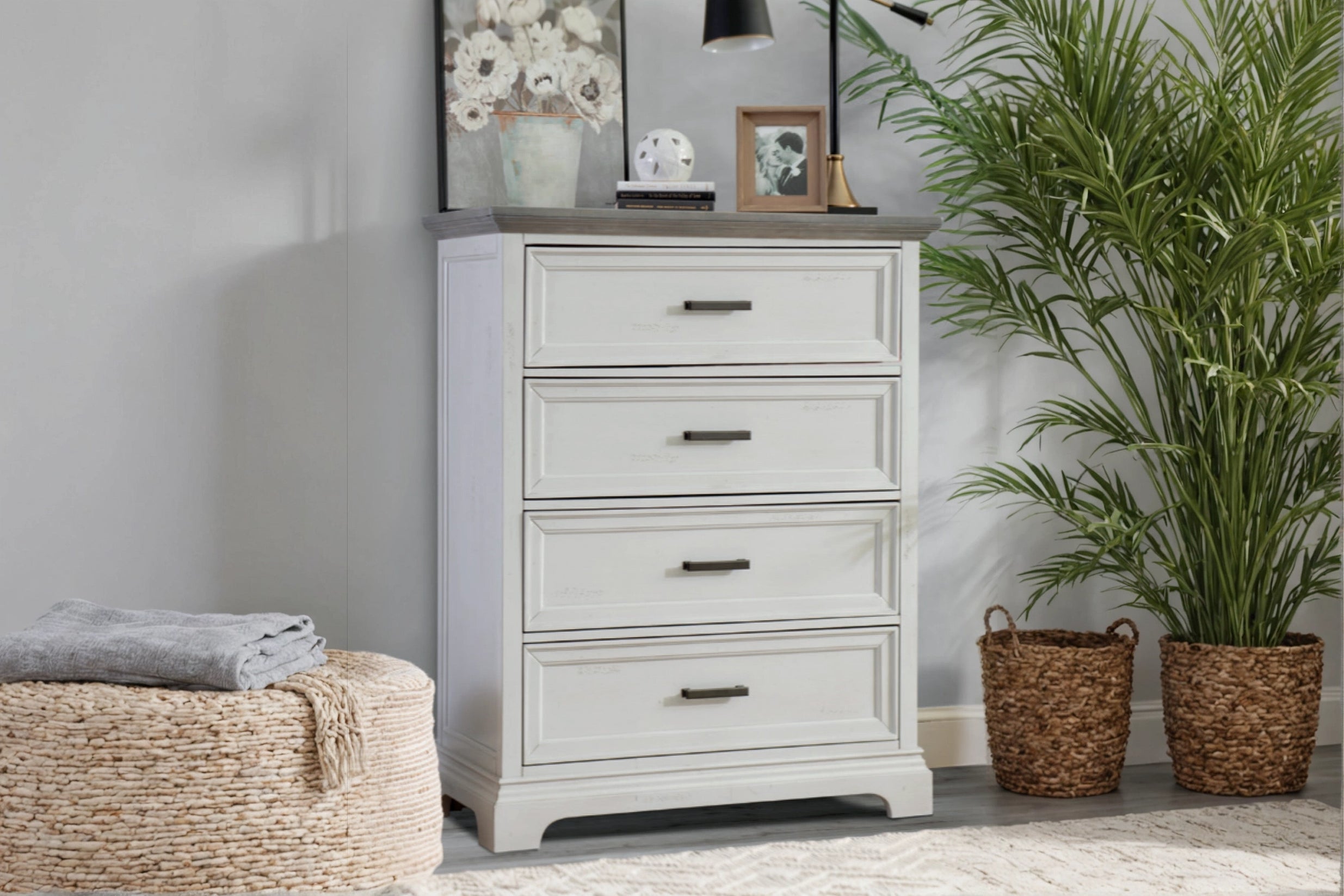 Dorset Solid Wood 4-Drawer Dresser