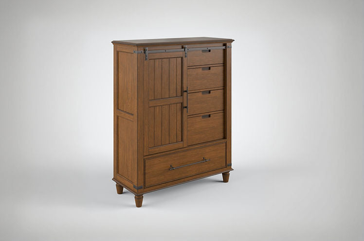 Tulsa Solid Wood Sliding-Door Chest
