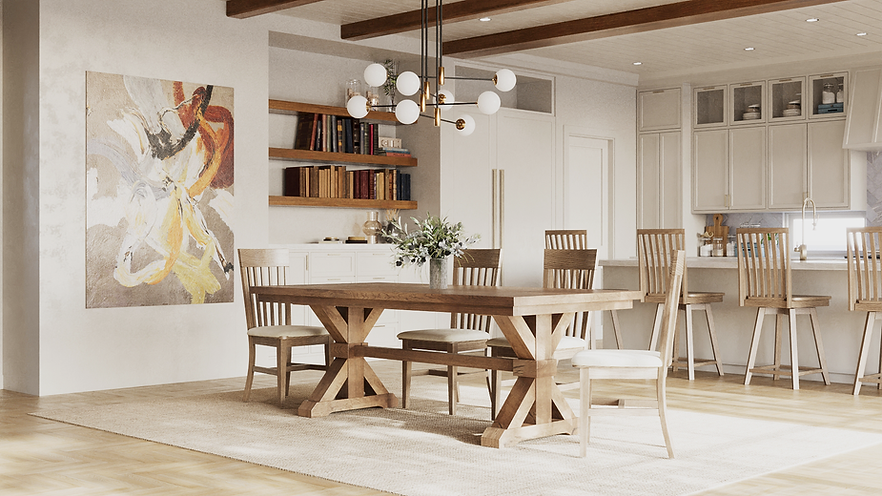 The Viking | Oak Trestle Dining Table