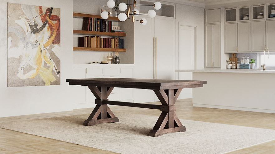 The Viking | Oak Trestle Dining Table