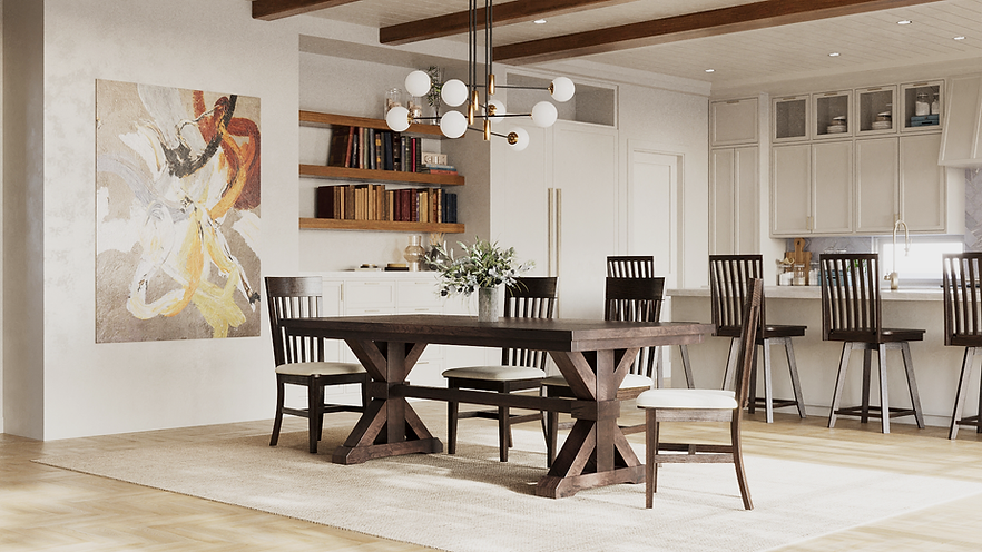 The Viking | Oak Trestle Dining Table