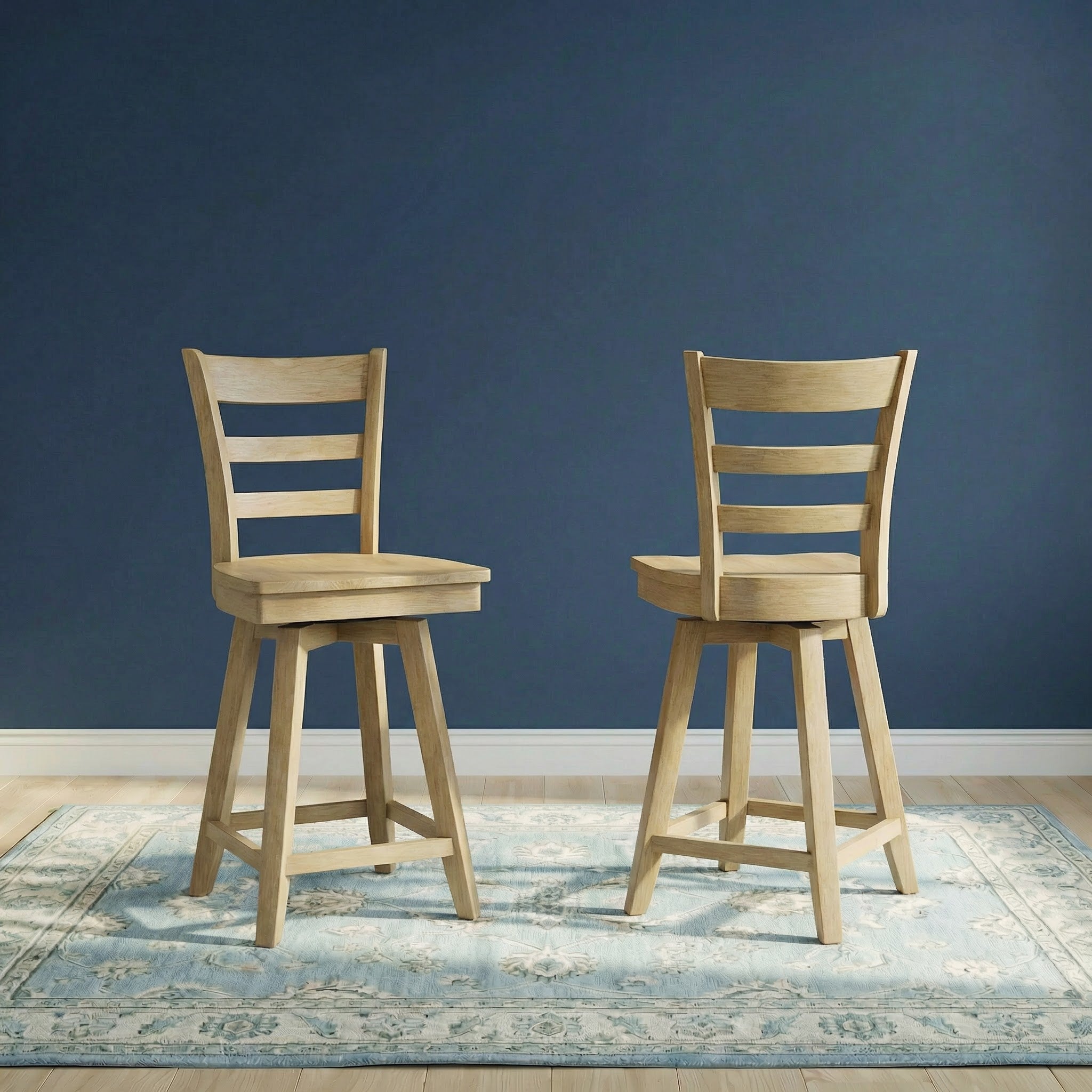 Bristol | Counter-Height Ladder Back Swivel Stool