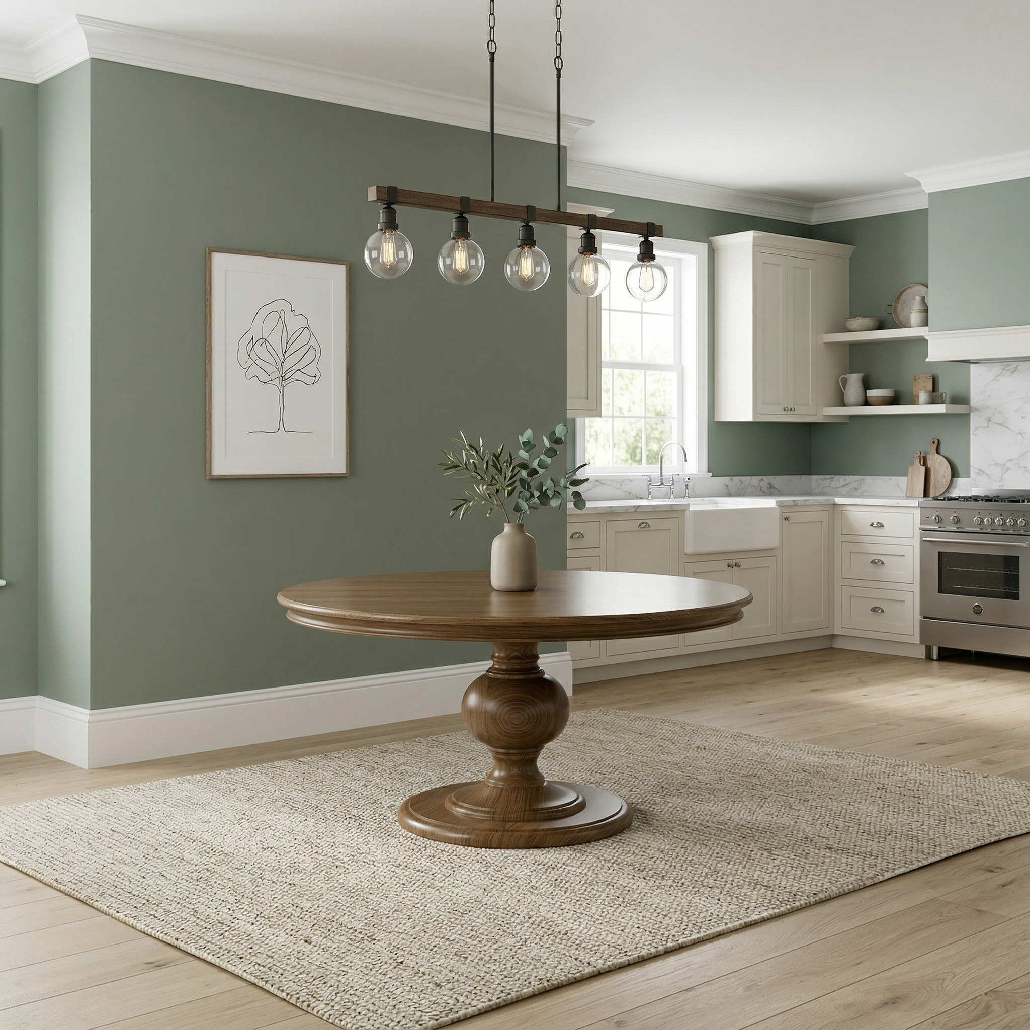 The Florence | Round Pedestal Dining Table