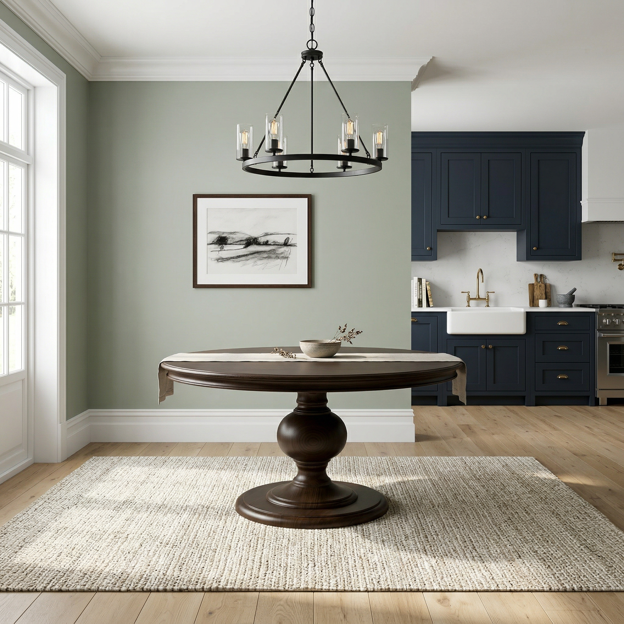 The Florence | Round Pedestal Dining Table