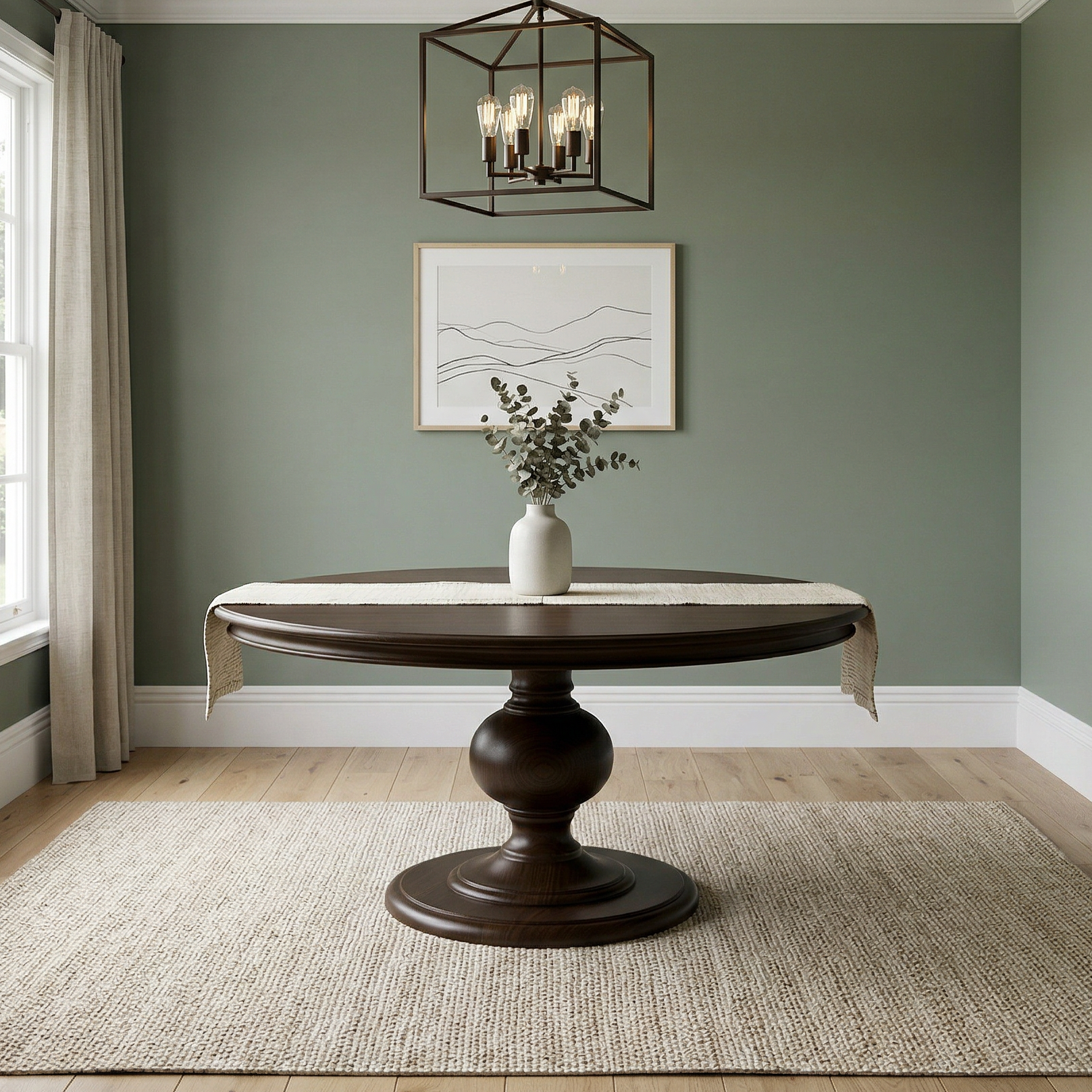 The Florence | Round Pedestal Dining Table