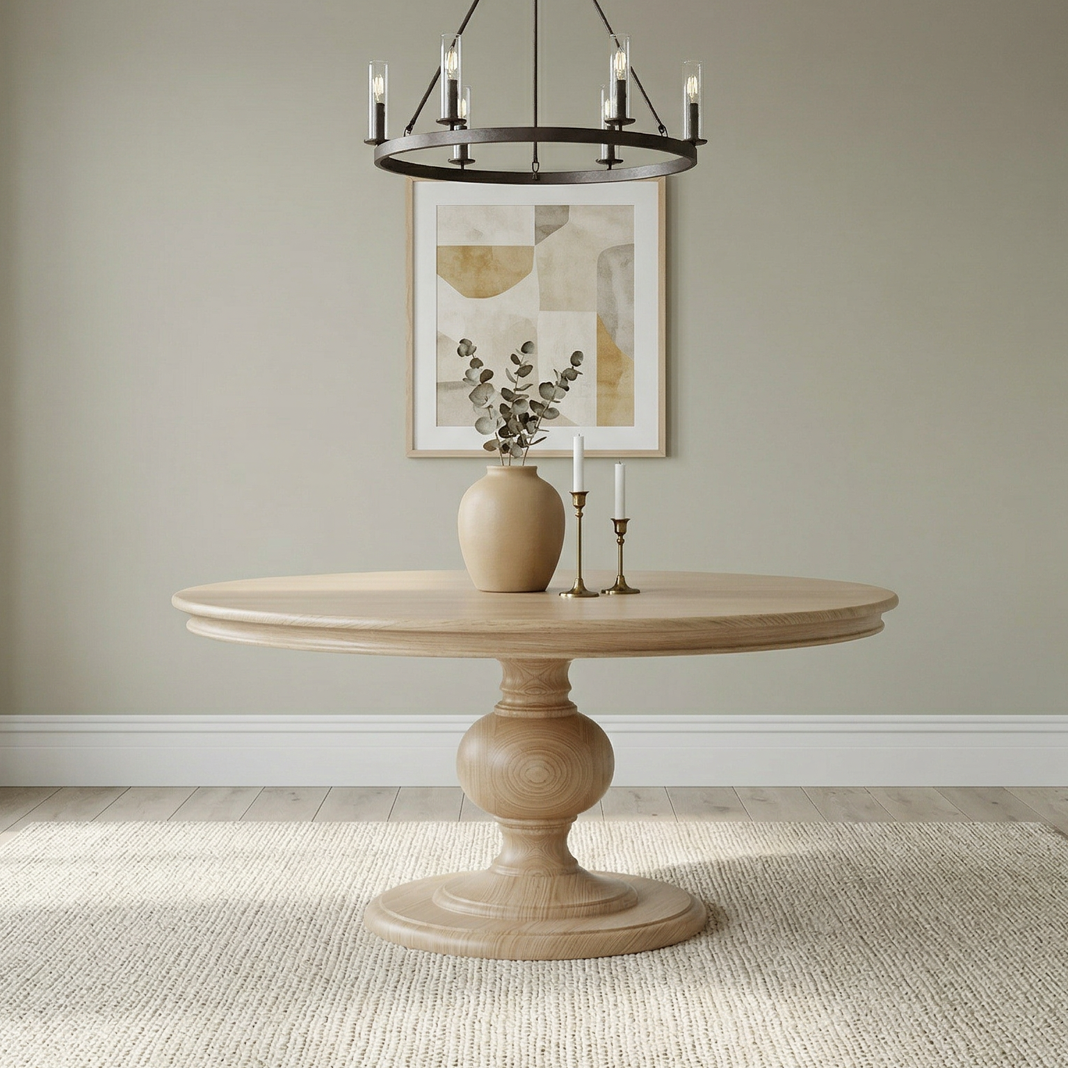 The Florence | Round Pedestal Dining Table