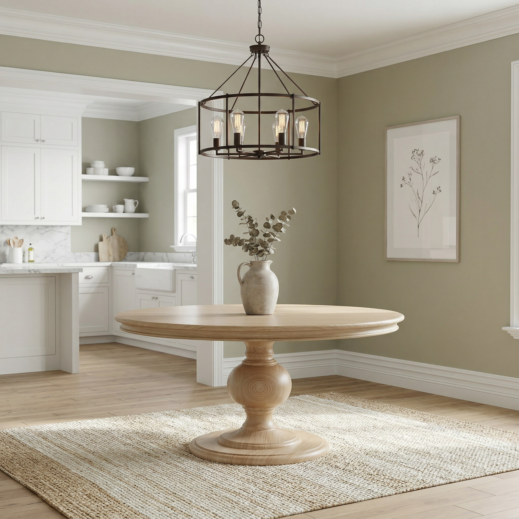 The Florence | Round Pedestal Dining Table