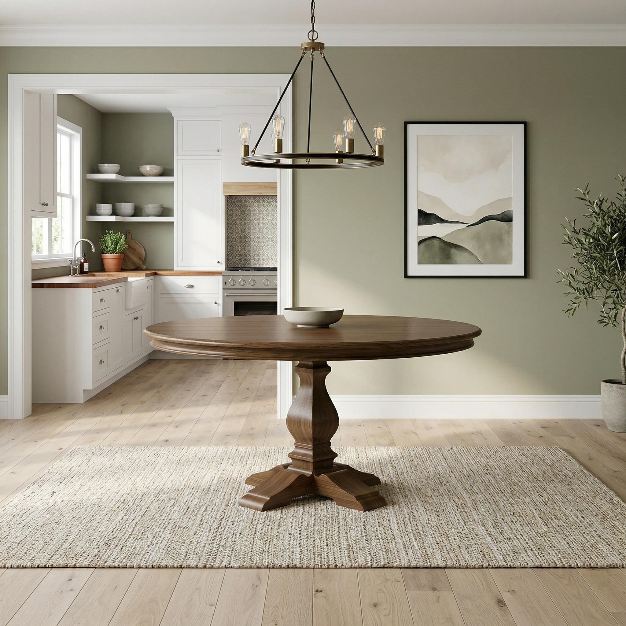 The Kensington | Round Pedestal Dining Table