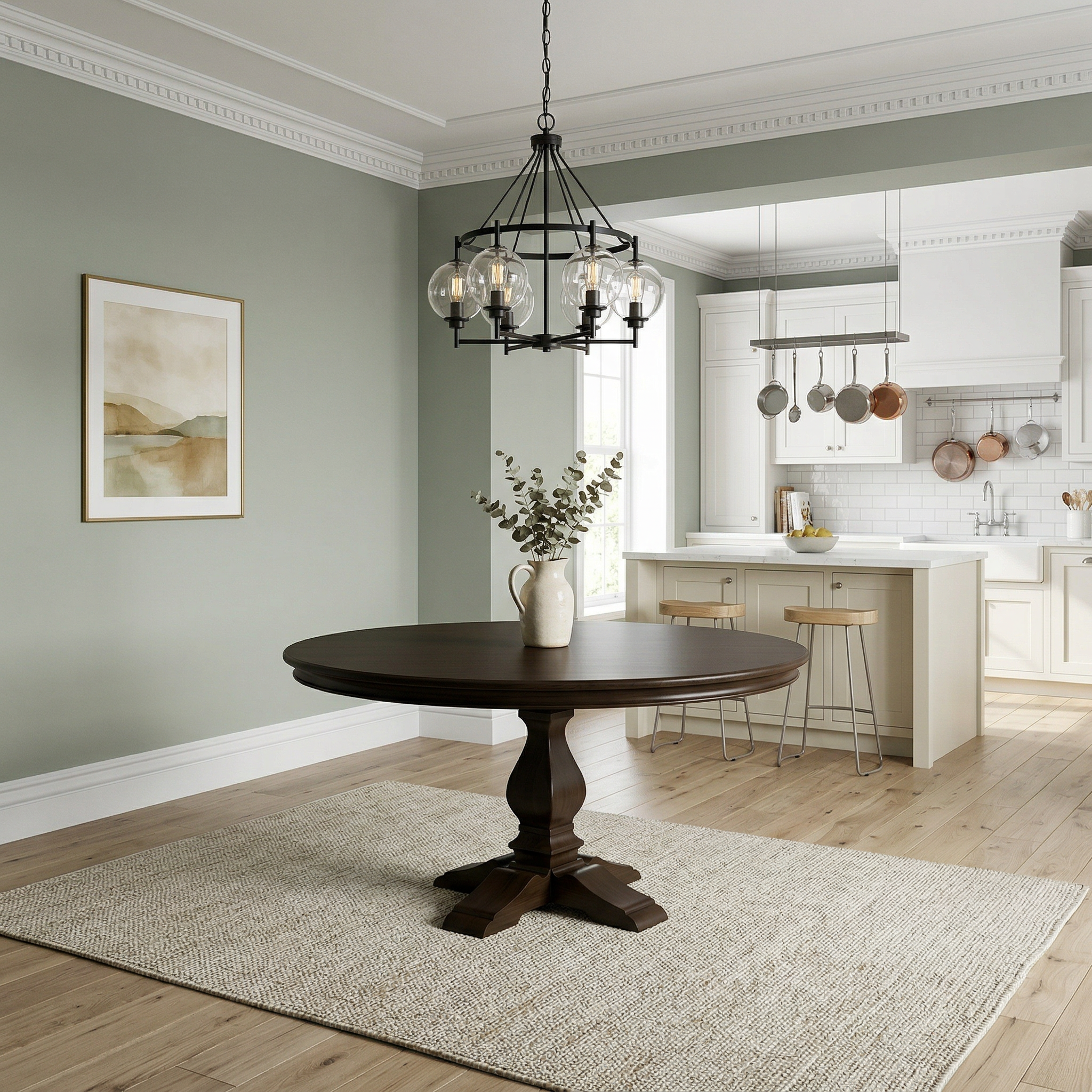 The Kensington | Round Pedestal Dining Table