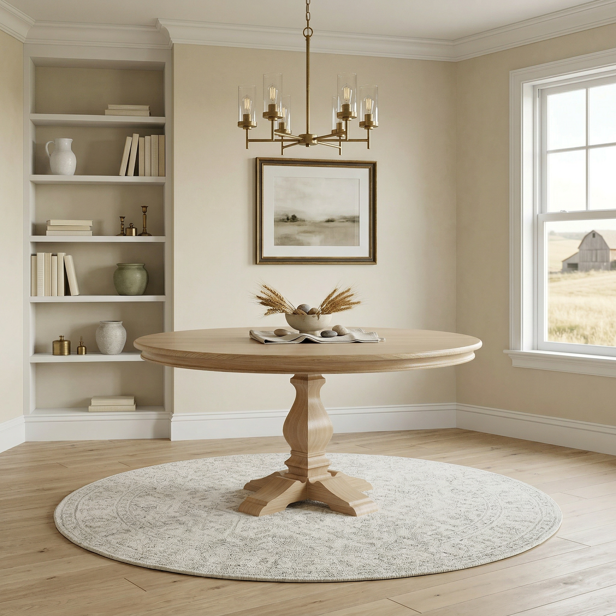 The Kensington | Round Pedestal Dining Table