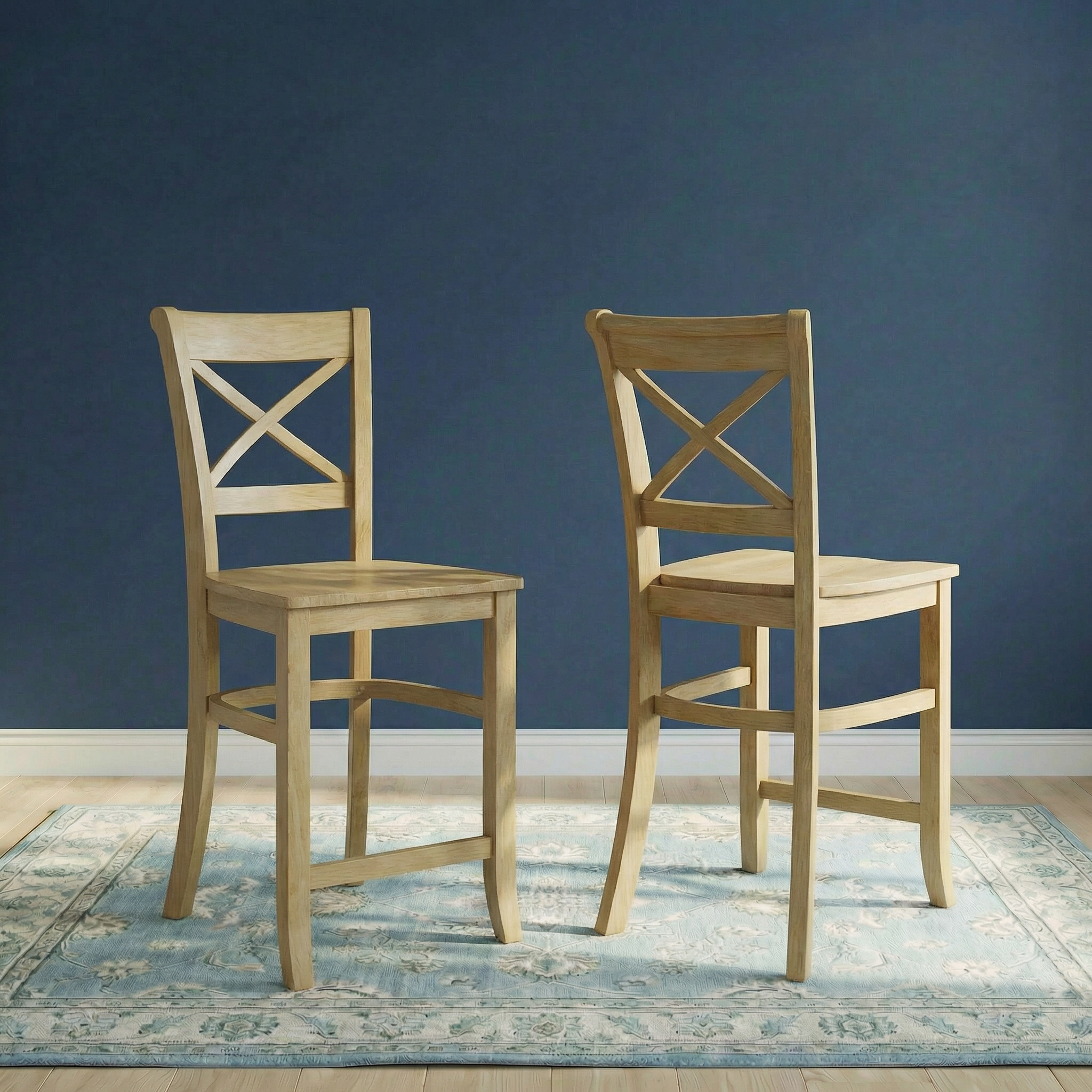 Oxford | Counter-Height X-Back Stool