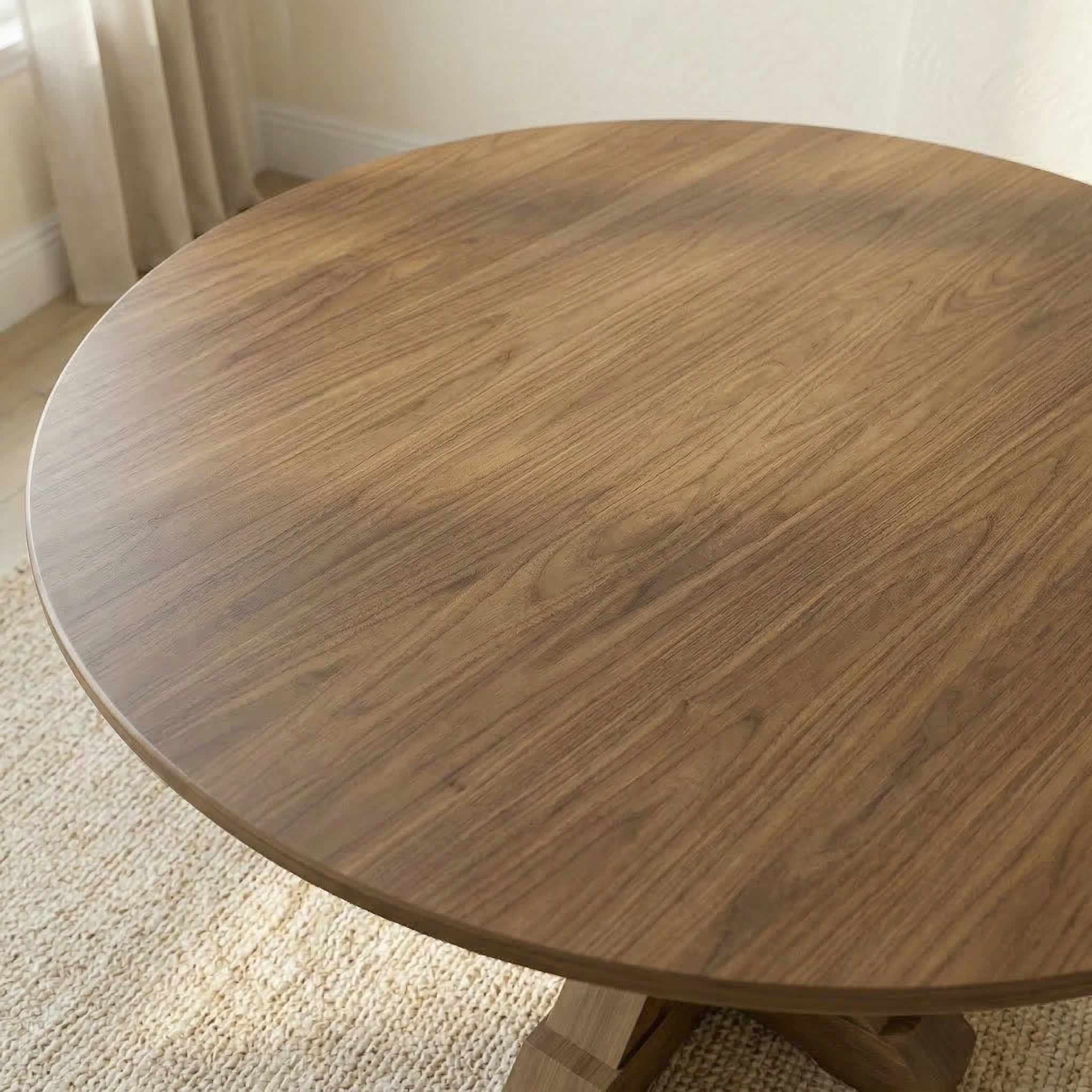 The Viking | Round Oak Pedestal Table