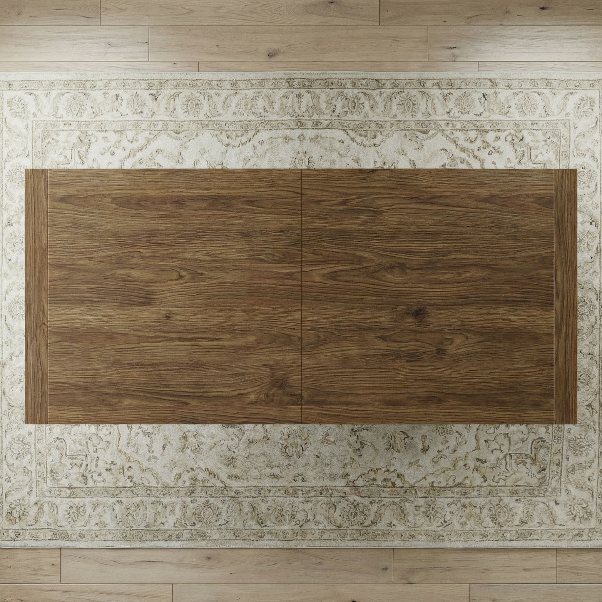 The Madeira | Farmhouse Oak Trestle Dining Table (Extendable)