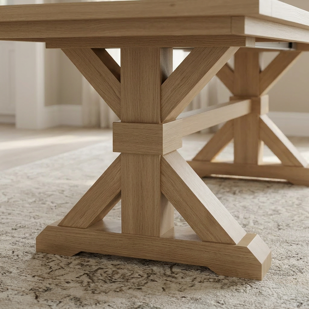 The Viking | Oak Trestle Dining Table