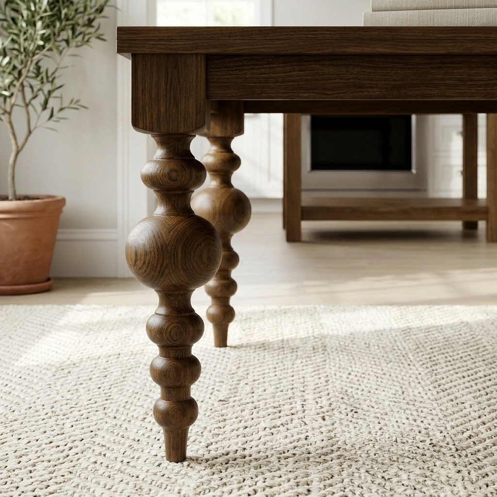 The Arcadia | Turned Leg Oak Dining Table (Square)